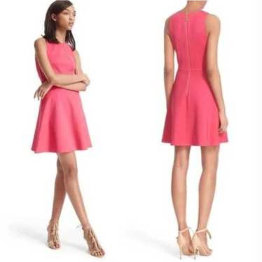 Ted Baker Pink Mitton Sleeveless Fit and Flare Cocktail Dress Size 2